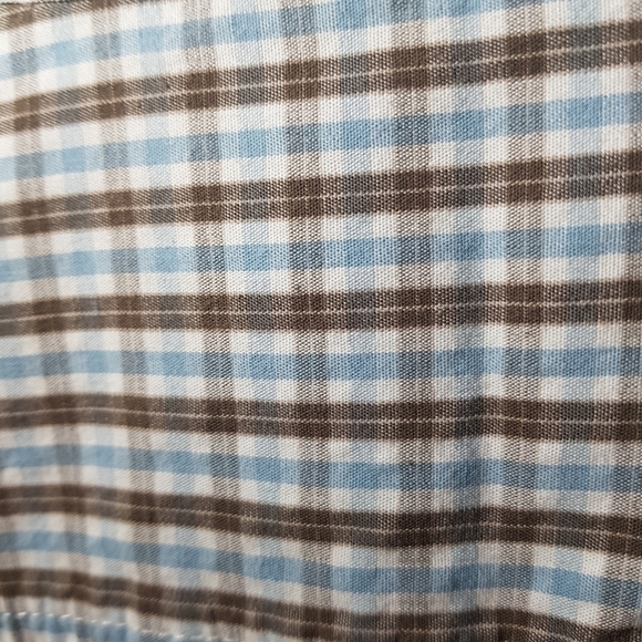 𝅺Wrangler Short Sleeve Cotton Plaid Button Down Shirt - Picture 3 of 10